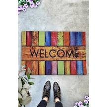 Color Welcome 45X70 Cm Iç Ve Dış Kapı Önü Paspası