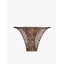 Koton Leopar Desenli Brief Külot Siyah Desenli 6slk30130mk Bdl