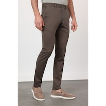 İmza Haki Yan Cep Kendinden Desenli Örme Jogger Slim Fit Esnek Pantolon 1003260174