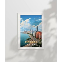 Çerçevesiz Poster Qingdao Sahil Manzarası