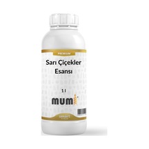 Premium Sarı Çiçekler Mum Esansı 1 Litre