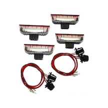 Neevoyu 4 Adet Golf 5/6/7, Jetta Mk5/mk6, Passat B6/b7/cc İçin Led Kapı Hoşgeldin Işığı - 3w Beyaz Işık, 50.000 Saat Ömür, Direk Montaj