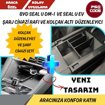 Byd Seal U Dm-i Ve Seal U Ev Şarj Cihazi Rafı Ve Kolçak Düzenleyici Set