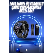 Akıllı Saat Yeni Nesil Üç Kordonlu Nabız Ölçer Çağrı Cevaplama Diğer