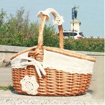 Pazly Cbtx Açık Dokuma Piknik Sepeti, Pamuk Keten Kumaş Hasır Battaniye, Kapaklı Depolama Kutusu, Boyut: S - Papatya Ahşap