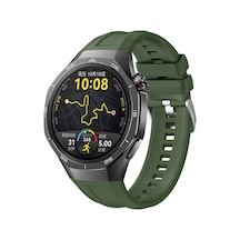 Huawei Watch Gt5 Pro 46mm Uyumlu Nvth Krd-130 Silikon Kordon Strap Kayış-yeşil