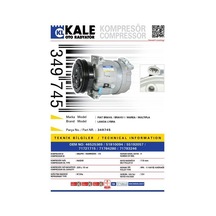 KALE 349745 KLİMA KOMPRESÖRÜ MULTIPLA (99-10)LYBRA (99-05)