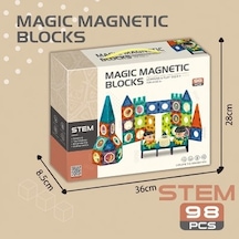 52 Parça Manyetik Blok Seti İle Eğlenceli Stem Oyunu