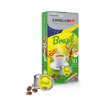Espressomm® Single Origin Brazil Alüminyum Kapsül Kahve (10 Adet)