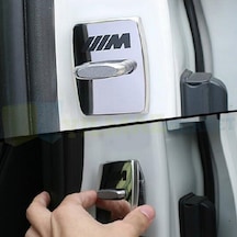 Bmw M Logo Kapı Kilidi Kaplama 4 Adet Paslanmaz Çelik