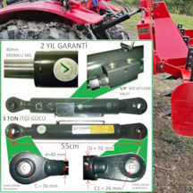3 Ton - 55cm Traktör Ortakol, Hıdrolik Silider, 3 Ton - 55cm Toplift Hydraulic Cylinder