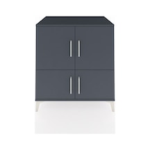 Kronos Şifonyer 3 Raflı 4 Kapaklı 88x59x96 Antrasit-antrasit Antrasit