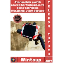 Telefontutucu Gidon Uyumlu Darbe Emen Silikon Esnek Lastik Destekli Standlı Bisiklet Telefon Tutucu