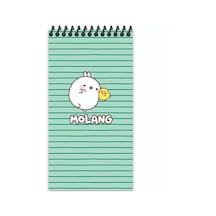 Molang 10 19 80 Yp Çiz. Spr.karton Kapak Defter - Yeşil Çok Renkli