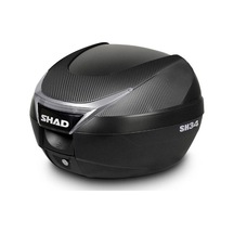 Shad Sh-34 Motosiklet Arka Çanta Siyah Carbon