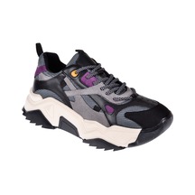 Sms Kadın Spor Ayakkabı Sneaker Sms-65137 Siyah Mor Siyah - Mor