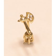 14 Ayar Altın Piercing Tragus Küpe 25114-t006