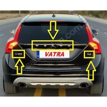 V60 1.6 T4 T4 2011 Uyumlu Volvo-t4 Ve V60 Bagaj Yazısı Seti
