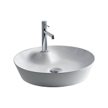 Lena - Tezgah Üstü Porselen Lavabo - E-4044- Beyaz