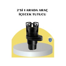 Hubrendy Tekno Araç İkili Bardak Tutucu Ayarlanabilir Genişlik 360 Döner Sistem