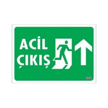 Pvc Levha Quot;Acil Çıkışquot; 17,5*25 Cm (475560567)