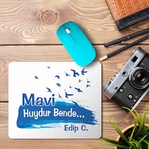 Mavi Huydur Bende Edip Cansever Baskılı Mouse Pad