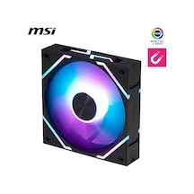 Msı Mpg Ez120 Argb Manyetik Daisy-chain 120mm Argb Kasa Fanı, Siyah, Patentli Manyetik Bağlantı Bloğu