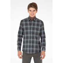 U.s. Polo Assn. Erkek Antrasit Gömlek Desenli 50292319-vr006 Antrasit