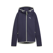 Puma Evostrıpe Full-zip Hoodie Dk Lacivert Kadın Kapüşonlu Sweatshirt
