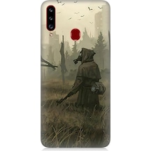 Samsung Galaxy A20s Uyumlu Ormanda Gizem Desenli Silikon Kılıf
