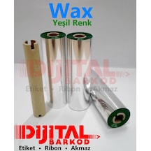 Renkli Ribon (Yeşil) Wax 110X74 Mt Wax Çiçekçi Ribonu / 1 Rulo
