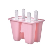 Pembe Popsicle Maker Popsicle Kalıpları Silikon Buz Pop Kalıpları Bpa Popsicle Kalıp Yeniden Kullanılabilir Buz Pop Yapmak 4