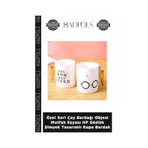 Özel Seri Çay Bardağı Objesi Mutfak Eşyası Hp Gözlük Şimşek Tasarımlı Kupa Bardak Diğer
