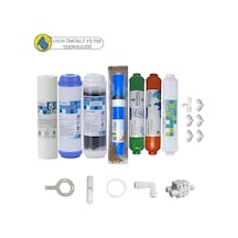 Purefer Açık Kasa Çift Karbonlu Sertifikalı 7li Vontron Helixfil Yüksek Tds Mebran Mineral+alkali