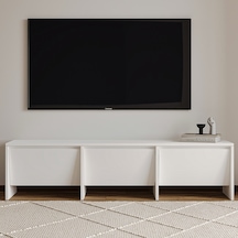 Laris 160 Cm 3 Kapaklı Tasarım Tv Sehpası Beyaz