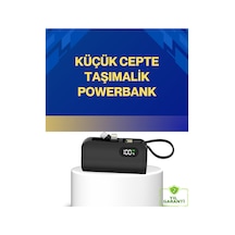 Led Göstergeli 2000mah Cep Tipi Hızlı Şarj Powerbank Siyah