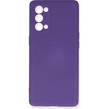 Uryport Oppo Reno 5 Pro Kılıf Nano İçi Kadife Silikon - Mor