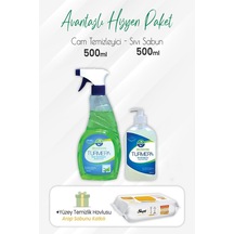 Turmepa Cam Temizleyici 500 Ml, Sıvı Sabun 500 Ml Ve Arap Sabunlu 100'lü