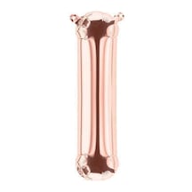 Rose Gold Folyo Balon 16" Inç 40 Cm I Harfi