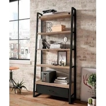 Perla Metal Kitaplık Mdf Beyaz