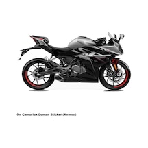 Cfmoto 250sr Ön Çamurluk Kırmızı Duman Parçalı Kaplama Stıcker Etiket Modeli