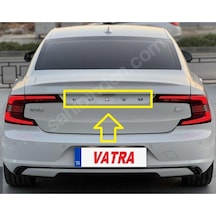S90 2.0 T8 Recharge Plus Dark 2023-2024 Uyumlu Volvo Ve S90 Bagaj Yazısı Seti