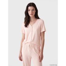 Lcw Dream Pembe Fiyonk Desenli Hamile Pijama Takım