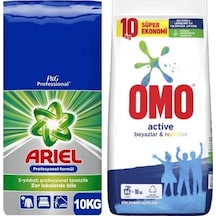 Ariel Matik Beyazlar için 10 Kg + Omo Matik 10 Kg