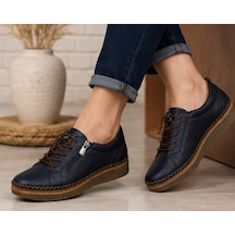 N Napa Shoe Np.8207.lacivert Deri Ayakkabı