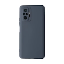 Xiaomi Redmi Note 10 Pro Uyumlu Kılıf Nano İçi Kadife Silikon - Gri