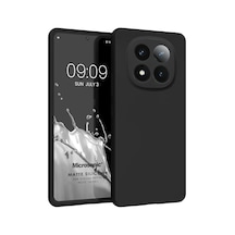 Matte Silicone Xiaomi Redmi Note 14 Pro 4g Kılıf Siyah Redmi Note 14 Pro 4g İle Uyumlu Kılıf - Siyah