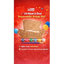 23 Nisan Ahşap Boyama Seti