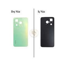 Infinix Hot 40i Yeşil Uyumlu Arka Kapak Arka Cam Batarya Pil Kapağı Lazer Kesim Back Cover Diğer