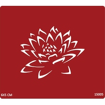 Airbrush Tattoo Lotus Çiçeği Yapışkanlı Stencil Süsleme Ve Boyama Kalıbı